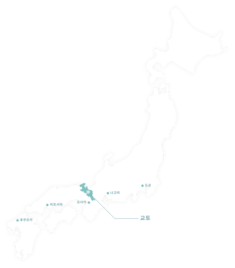 일본 지도로 보는 교토 위치도