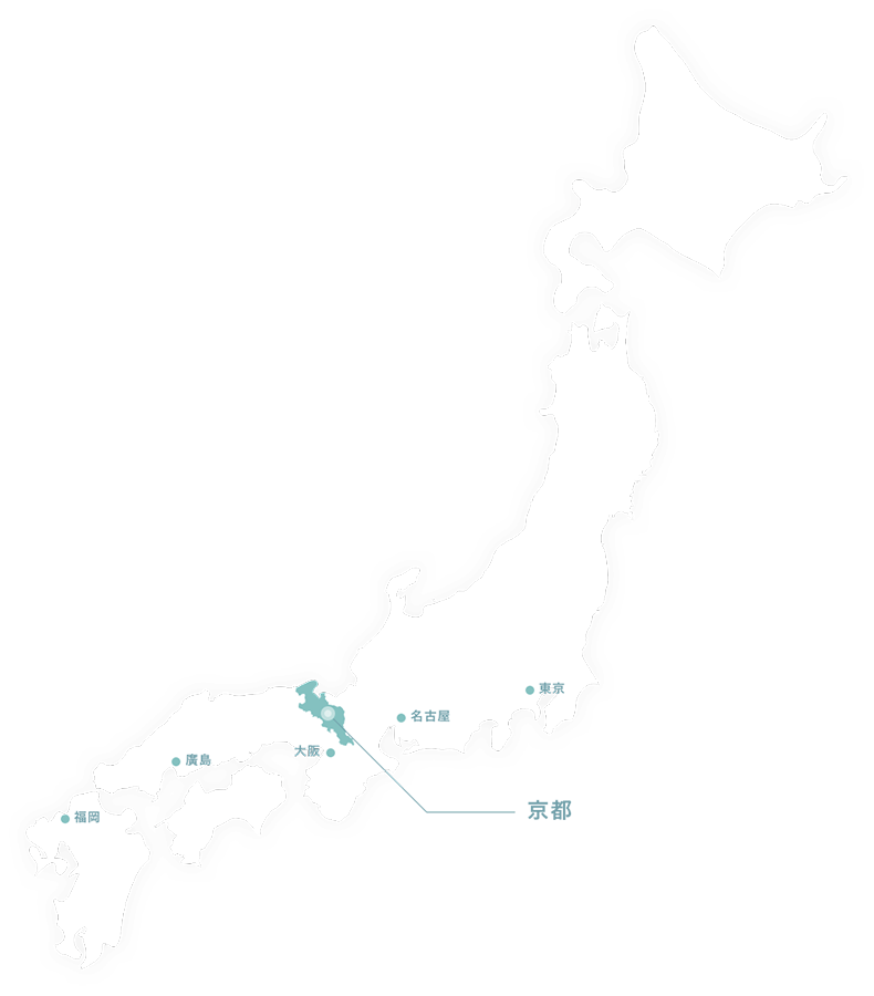 從日本地圖中指出京都府的位置圖